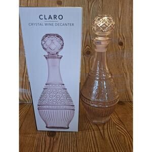 CLARO CRYSTAL WINE DECANTER,(SKU#758)